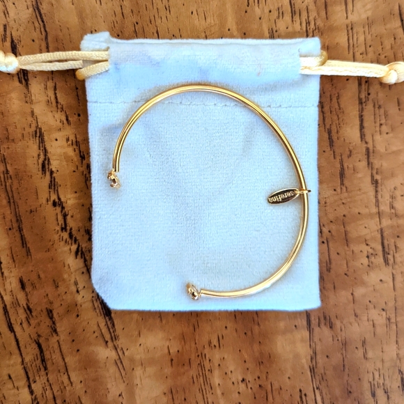 Serefina Gold Bangle - Picture 2 of 2